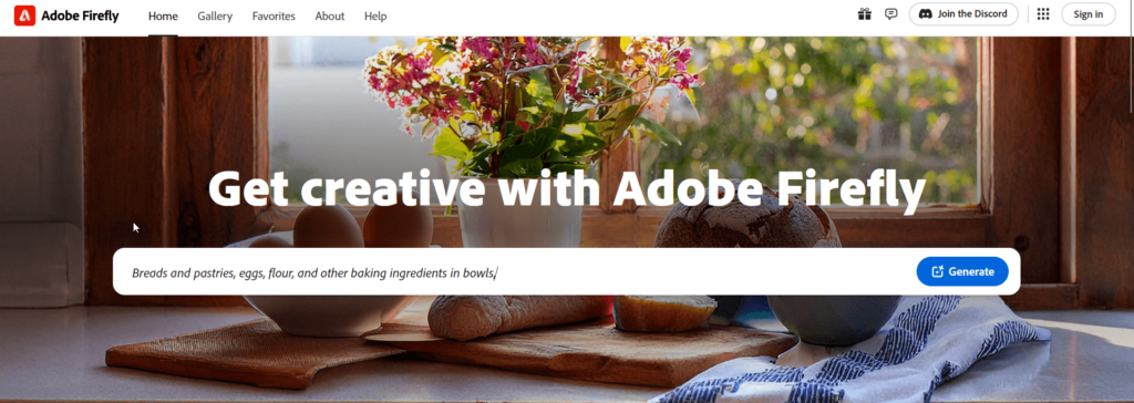 Adobe firefly interface