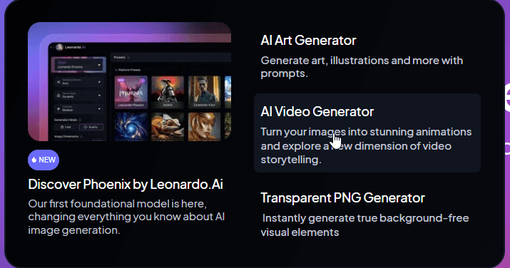 Leonardo AI Features