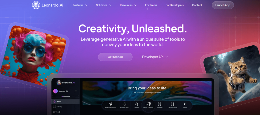 Leonardo AI Interface